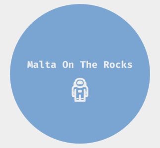 The logo for the Malta on The Rocks site
